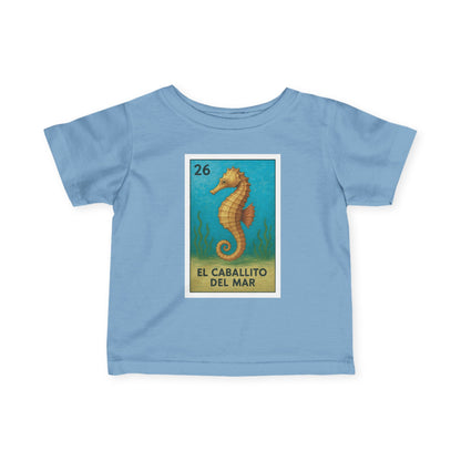 Seahorse Lotería infant cotton t-shirt image 1