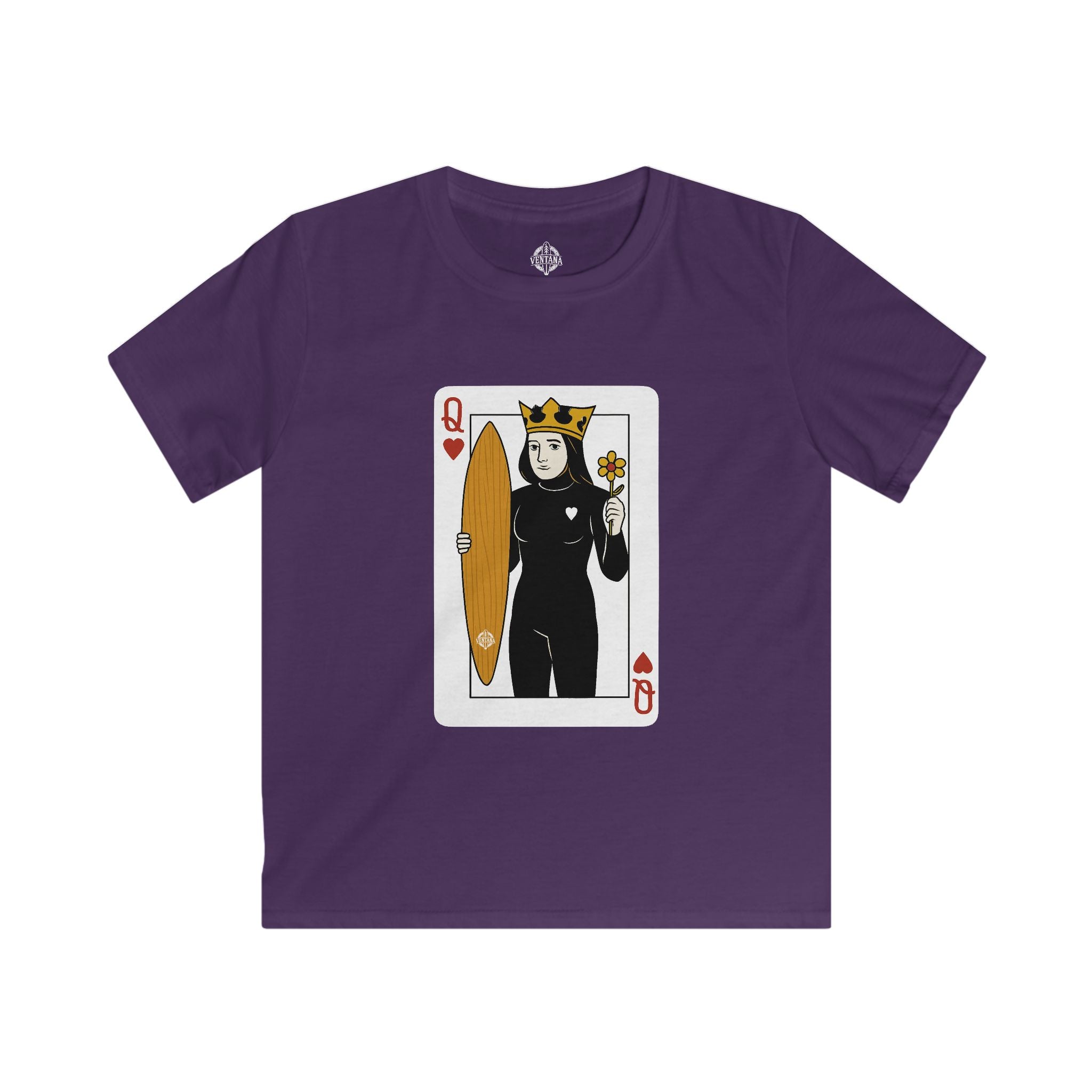 Queen of Hearts Surfer kids soft style t-shirt image 11