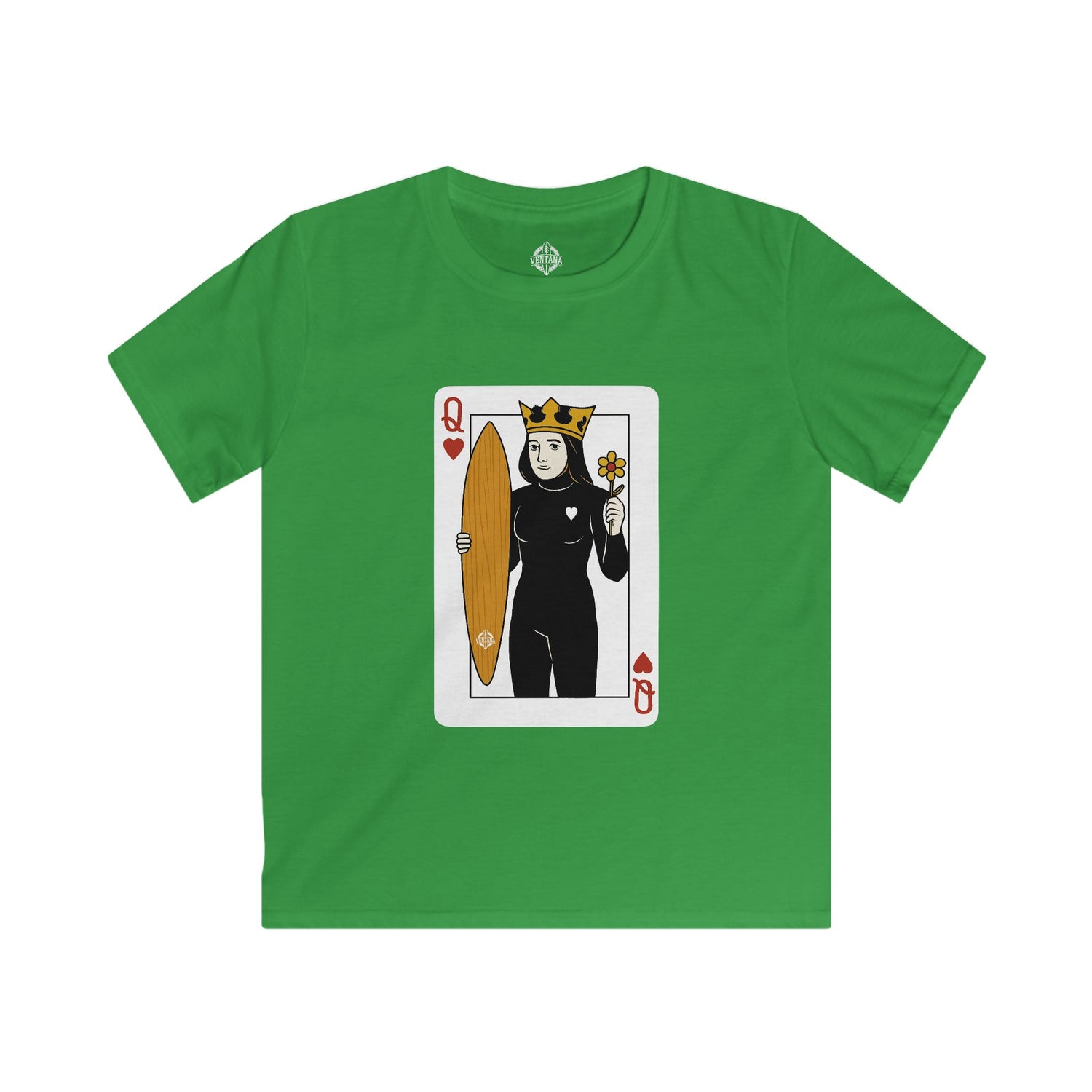 Queen of Hearts Surfer kids soft style t-shirt image 8