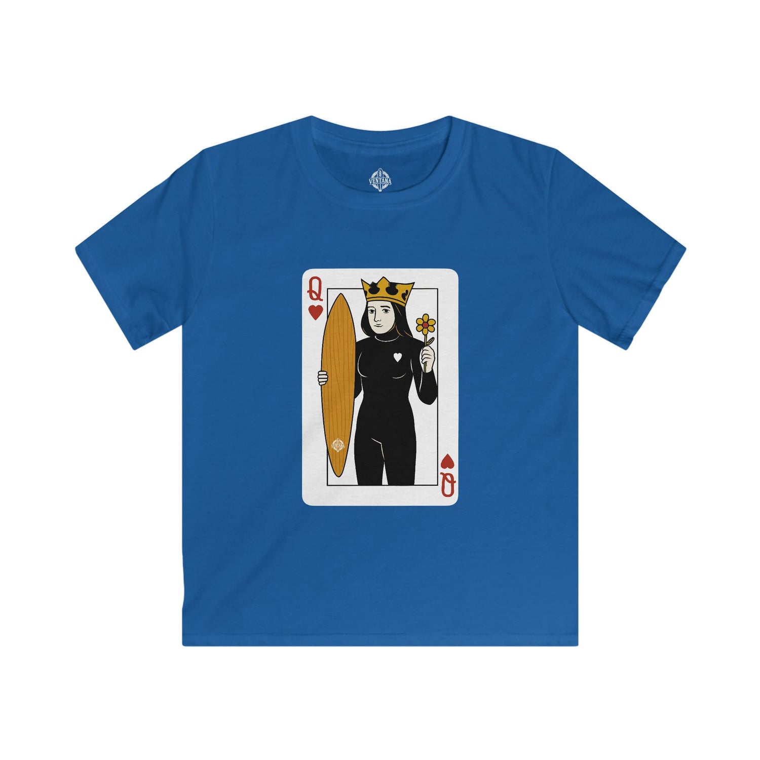 Queen of Hearts Surfer kids soft style t-shirt image 10