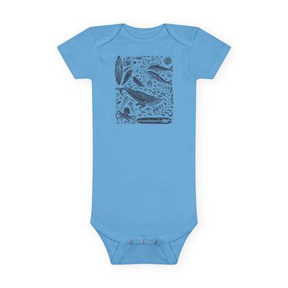 Ventana Marine Life by Lili Arnold baby cotton onesie image 1