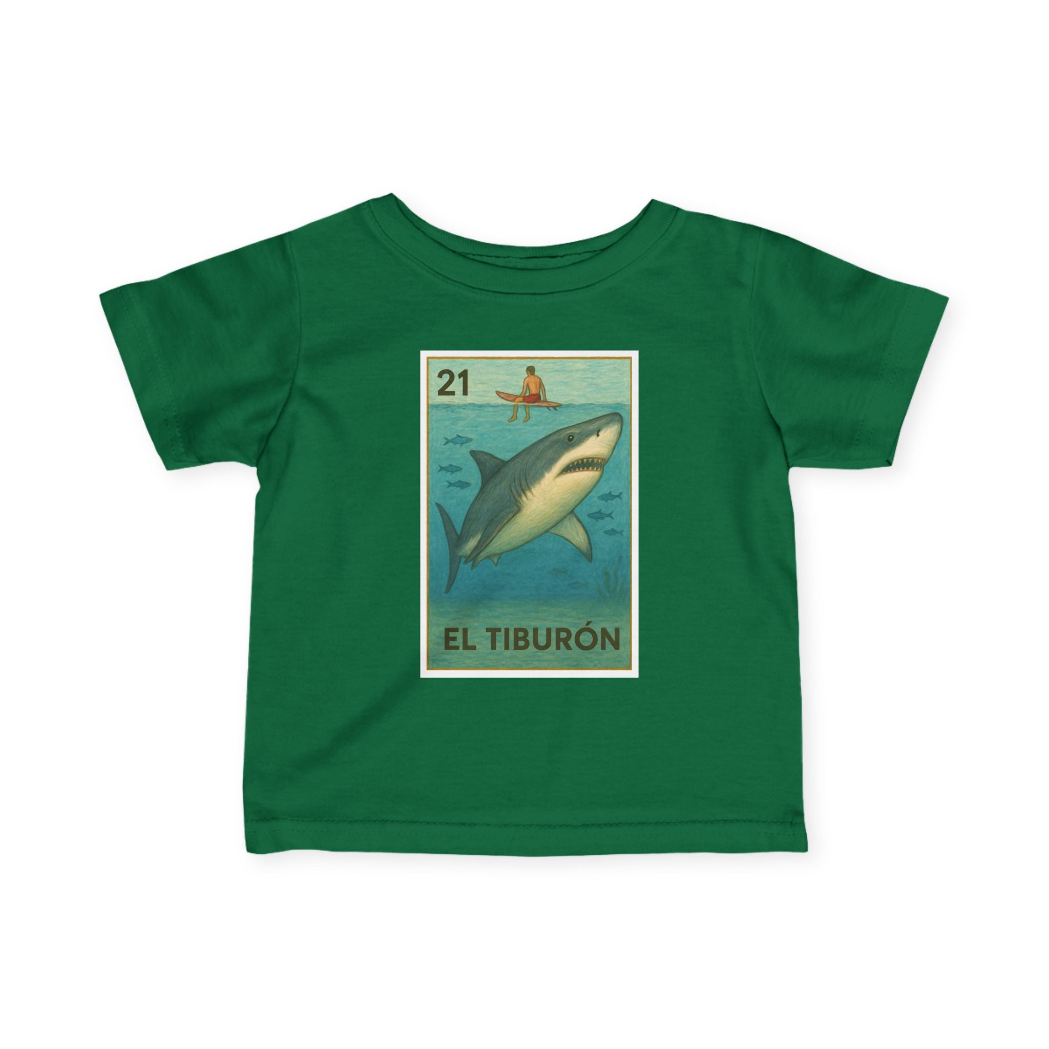 Shark Lotería infant cotton t-shirt image 9