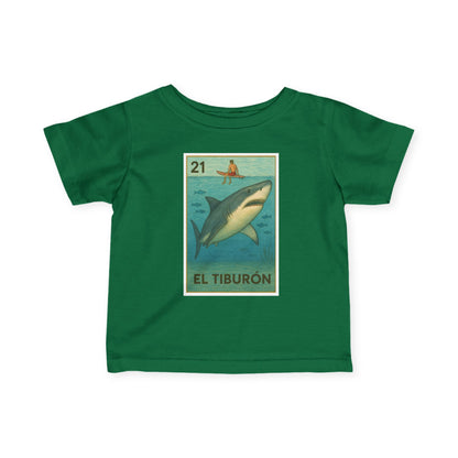 Shark Lotería infant cotton t-shirt image 9