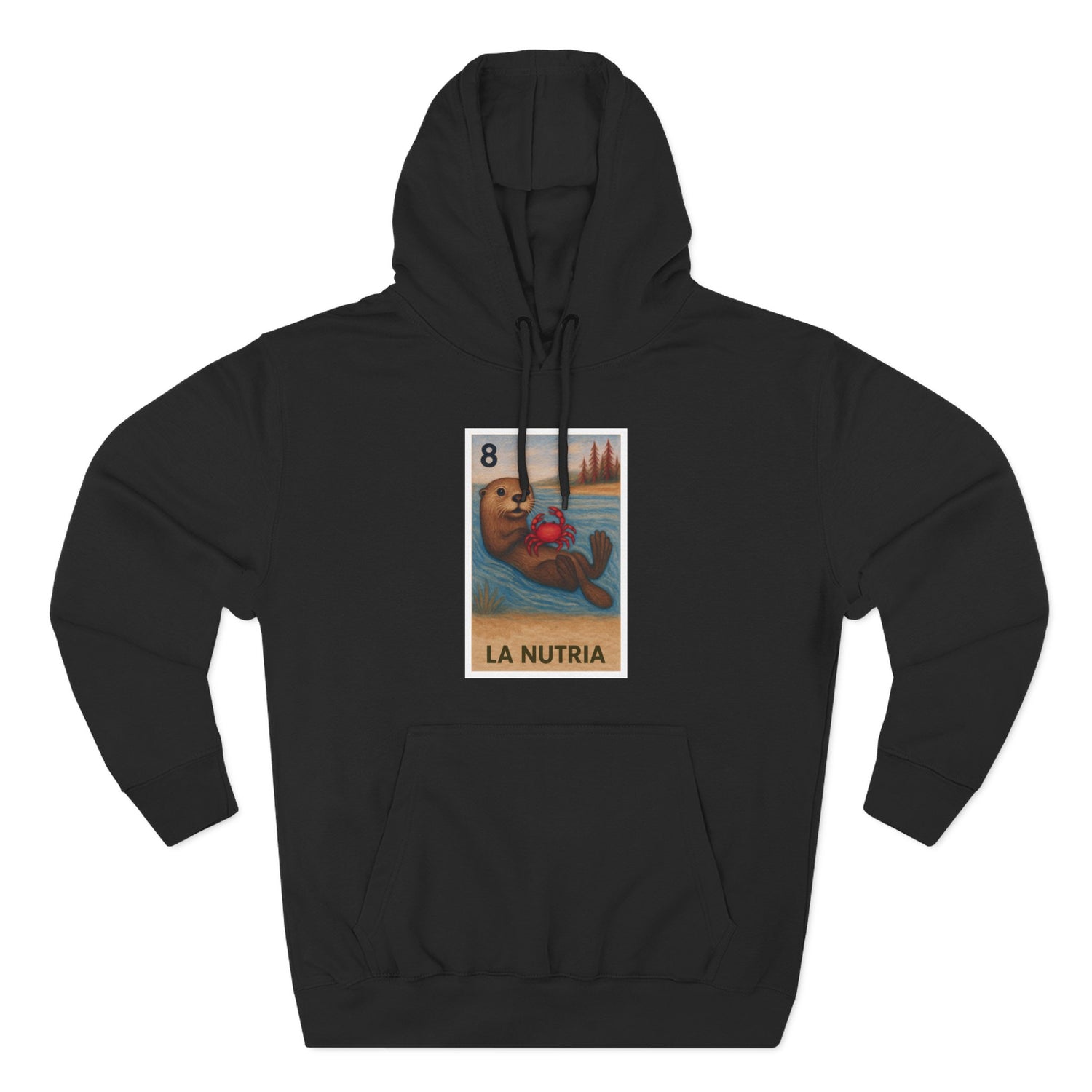 Sea Otter Lotería fleece hoodie image 7