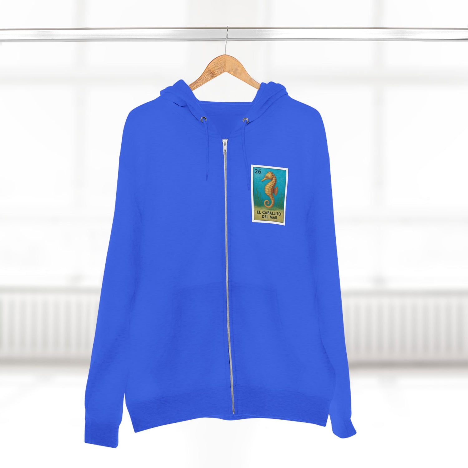 Seahorse Lotería Zip Hoodie