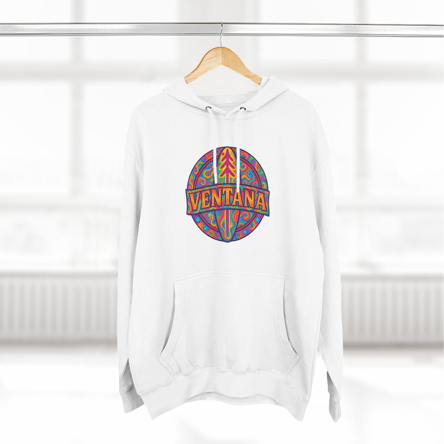 Ventana Psychedelic Treefish Logo fleece hoodie image 13