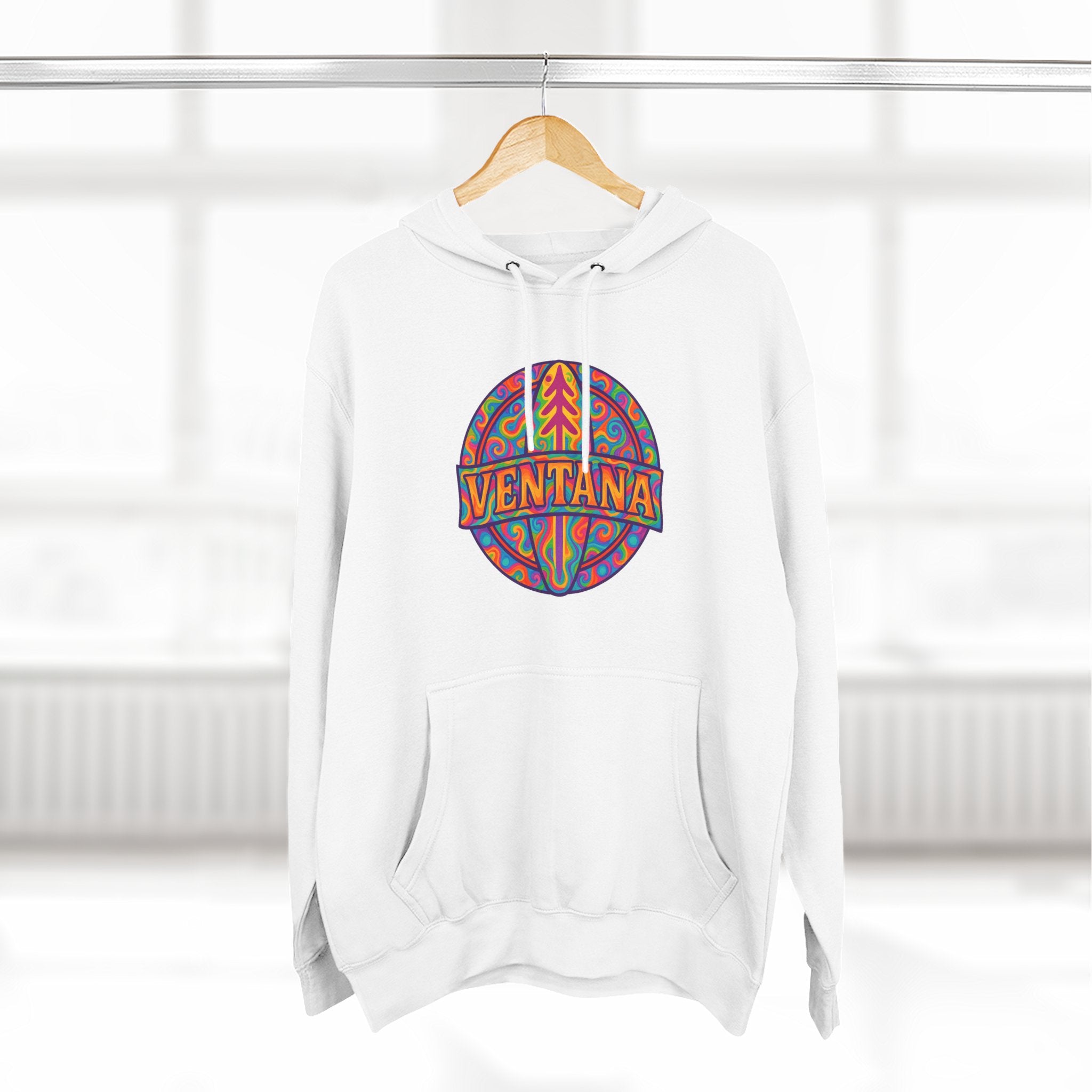 Ventana Psychedelic Treefish Logo fleece hoodie image 13