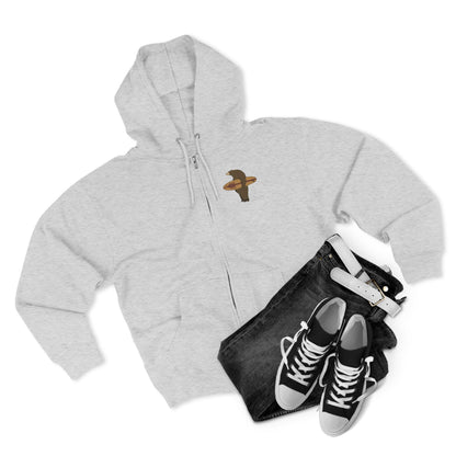 Surfing Grizzly Bear by Fabian Lavater zip fleece hoodie image 11