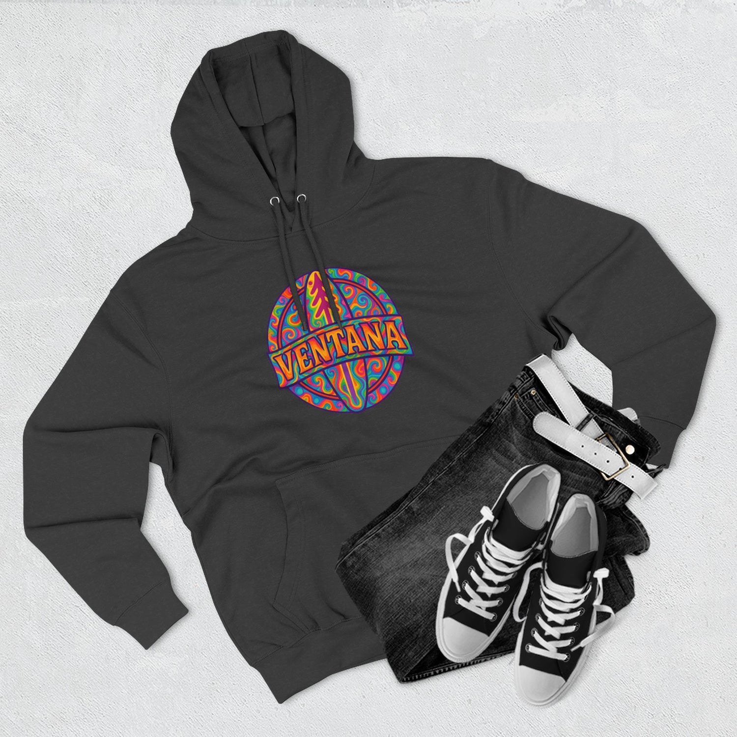 Ventana Psychedelic Treefish Logo Fleece Hoodie