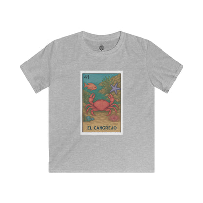 Crab Lotería kids soft style t-shirt image 6