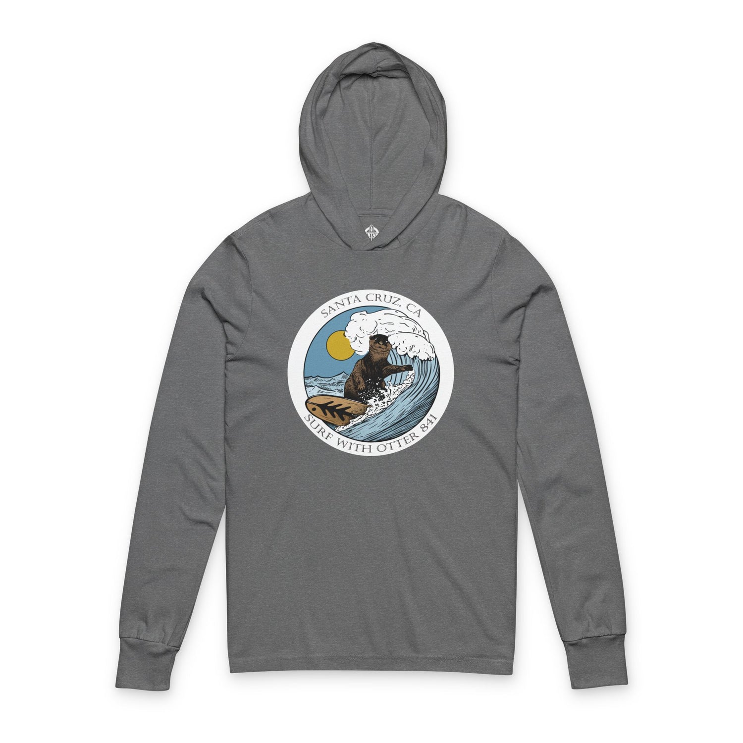 Otter 841 by Thiago Bianchini cotton hooded long sleeve t-shirt image 2