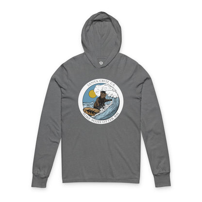 Otter 841 by Thiago Bianchini cotton hooded long sleeve t-shirt image 2