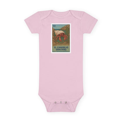 Hermit Crab Lotería baby cotton onesie image 2