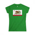 California Surfing Bear Flag women&