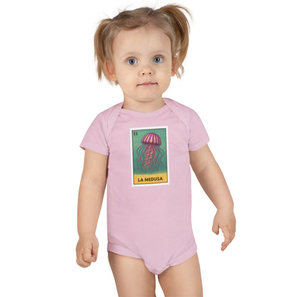 Sea Jelly Lotería baby cotton onesie image 16