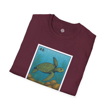 Turtle Lotería Unisex - Soft Style U.S. Cotton T-Shirt (La Tortuga)