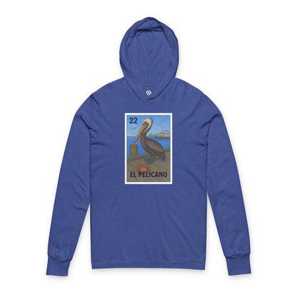 Pelican Lotería cotton hooded long sleeve t-shirt image 6