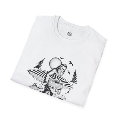 Ventana Surfsquatch by Thiago Bianchini Unisex - Soft Style U.S. Cotton T-Shirt