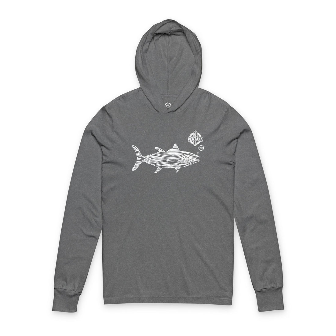 Ventana Wooden Tuna cotton hooded long sleeve t-shirt image 2