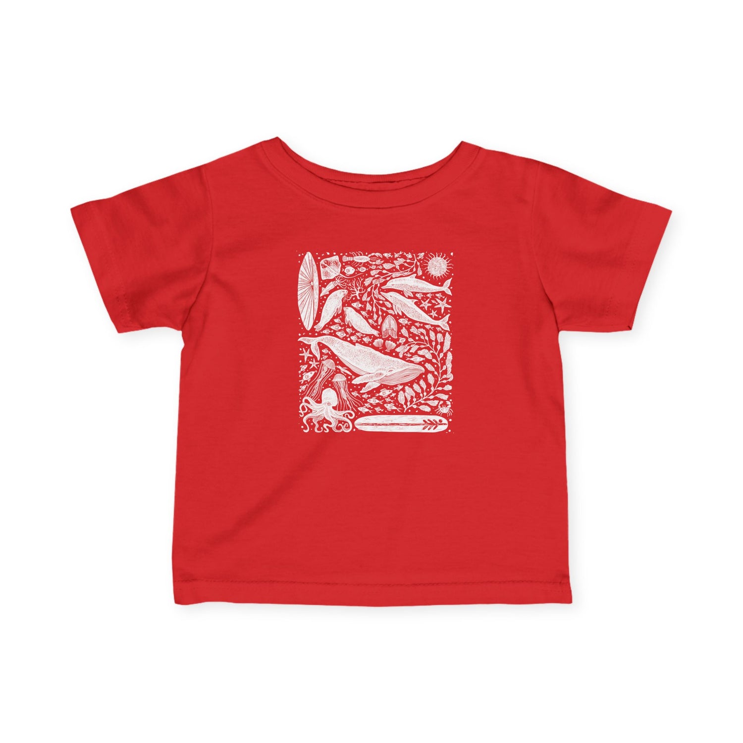 Ventana Marine Life by Lili Arnold infant cotton t-shirt image 17