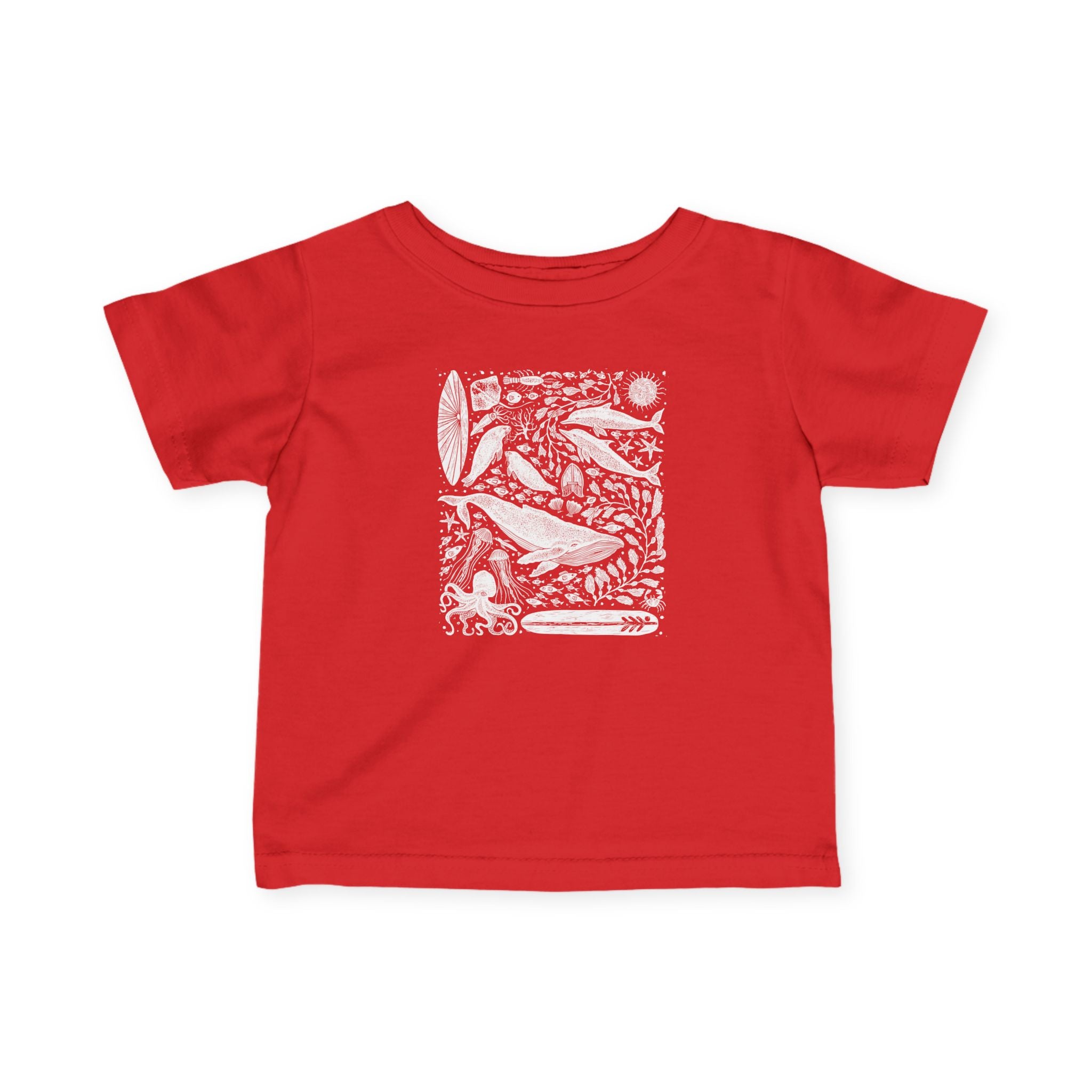 Ventana Marine Life by Lili Arnold infant cotton t-shirt image 17