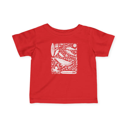 Ventana Marine Life by Lili Arnold infant cotton t-shirt image 17