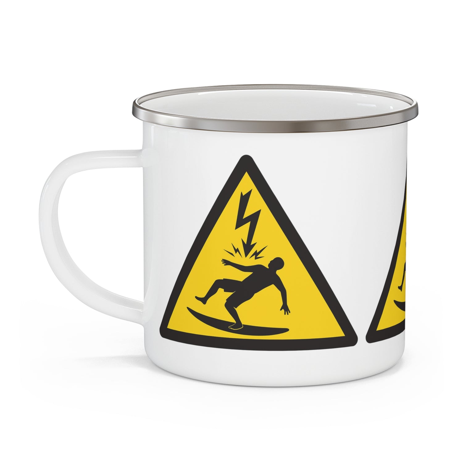 Electric Surfer Enamel Camping Mug (12oz - small)