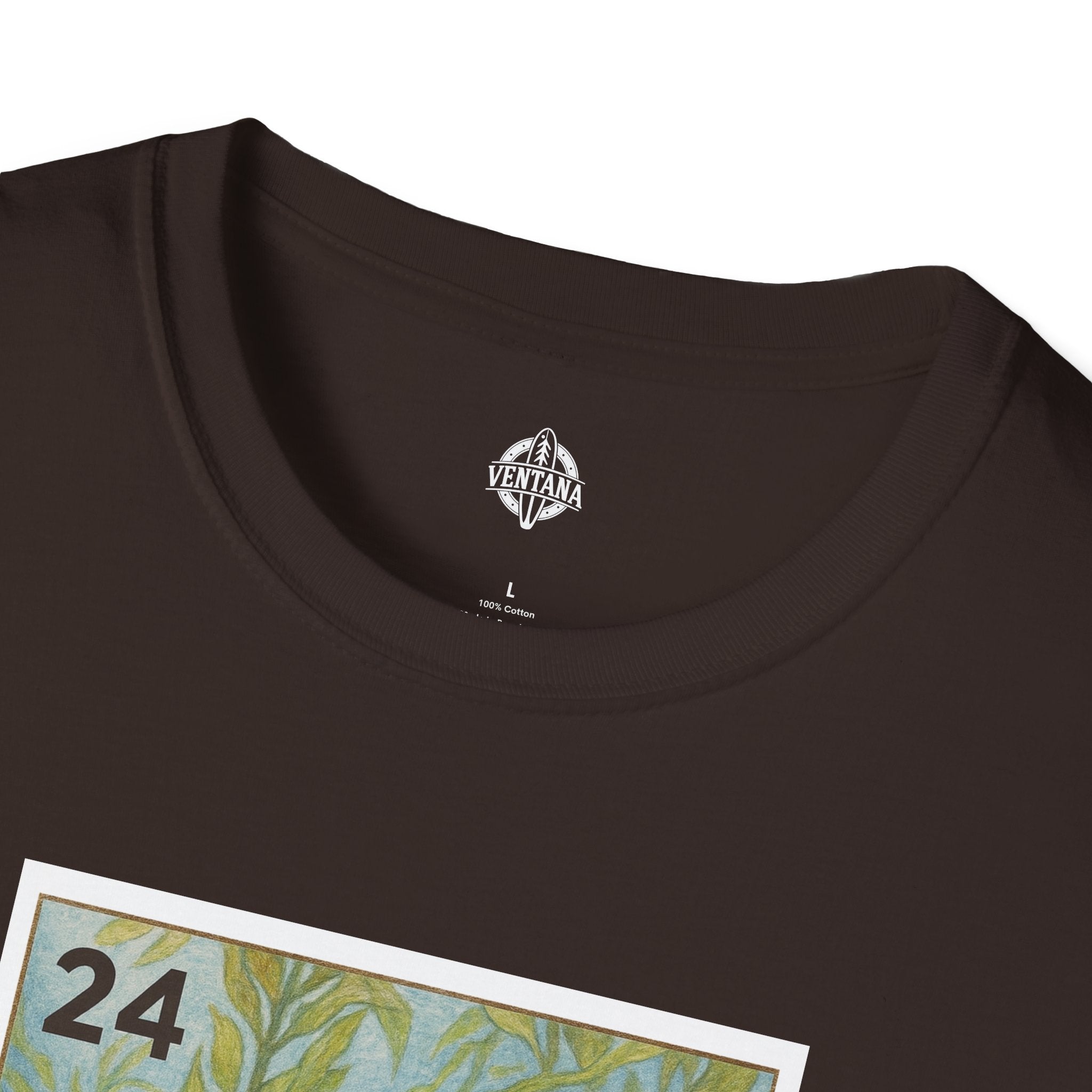 Kelp Forest Lotería Unisex - Soft Style U.S. Cotton T-Shirt (El Bosque de Algas)