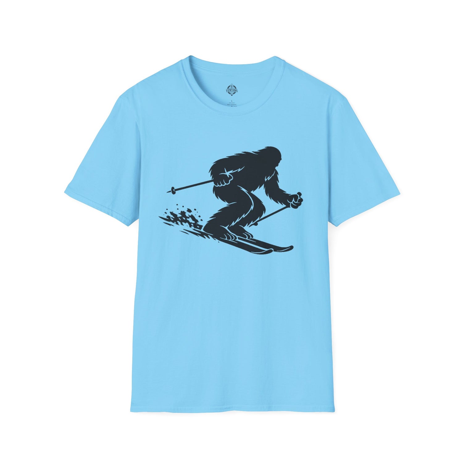 Ventana Shreddy Yeti Ski Unisex - U.S. Cotton T-Shirt