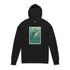 Shark Lotería cotton hooded long sleeve t-shirt image 3