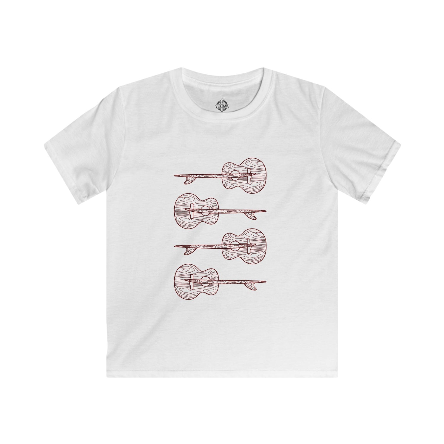 Ventana Santa Cruz Guitar Collab cotton t-shirt image 5