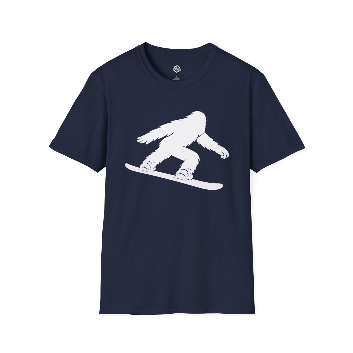 Ventana Shreddy Yeti Snowboard Unisex - U.S. Cotton T-Shirt
