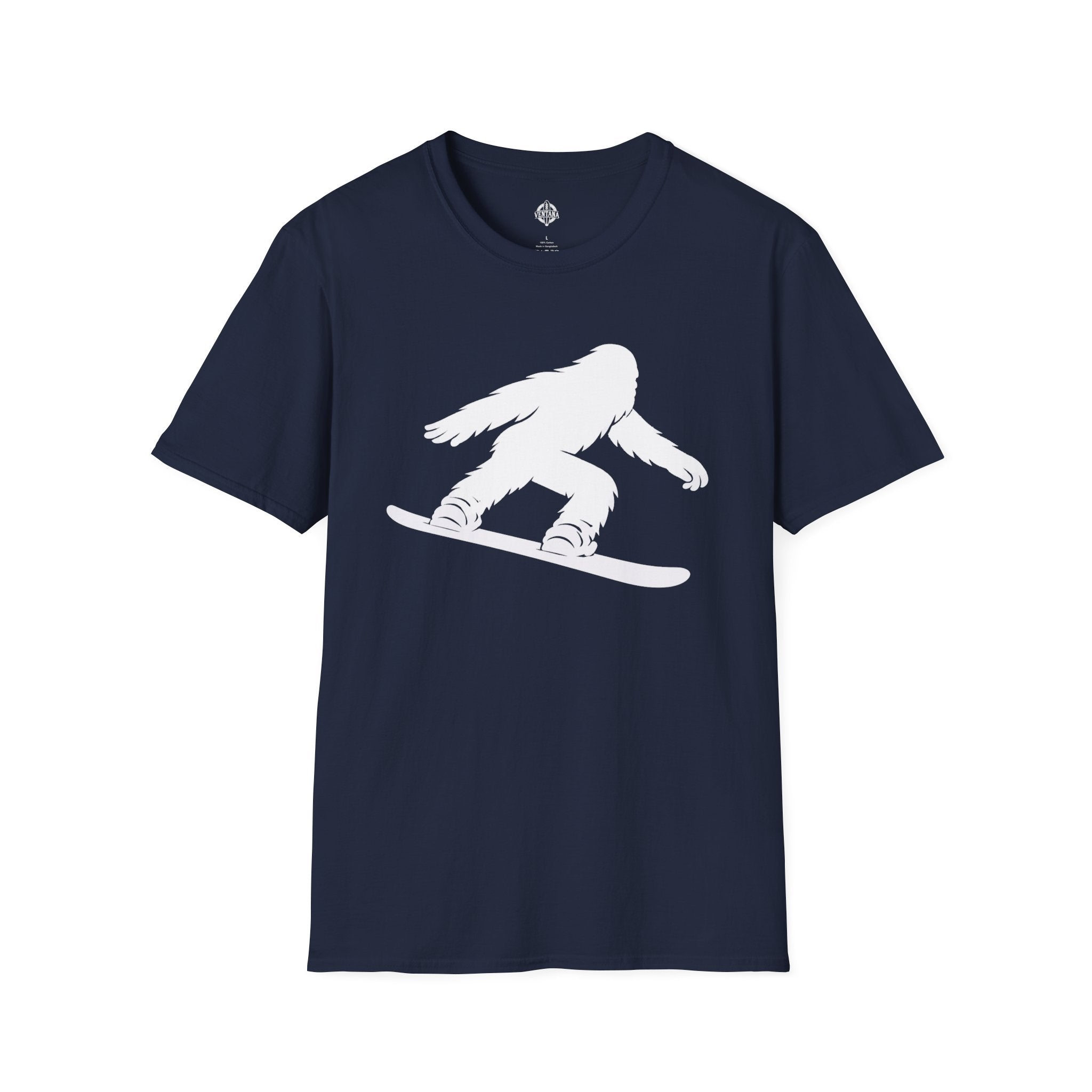 Ventana Shreddy Yeti Snowboard Unisex - U.S. Cotton T-Shirt