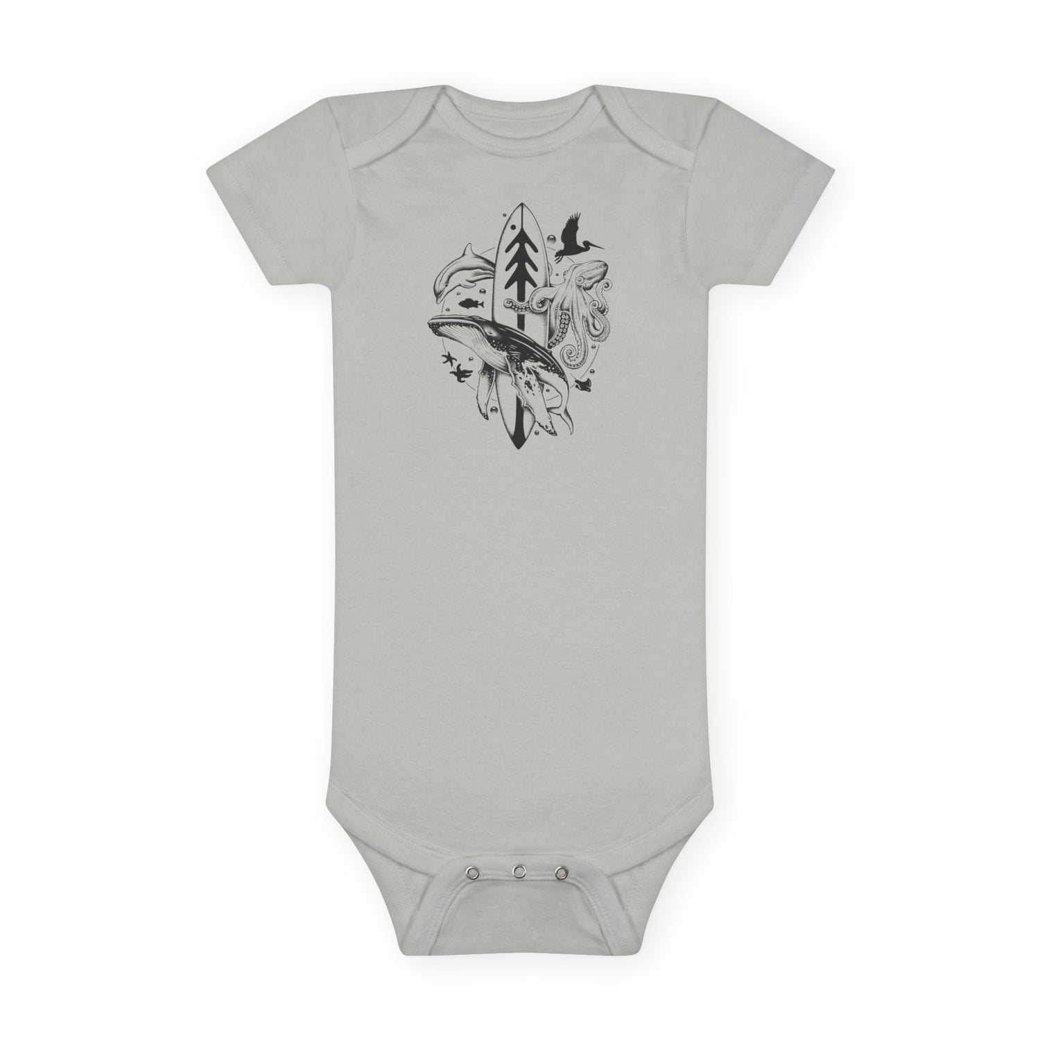 Ventana Monterey Bay by Thiago Bianchini baby cotton onesie image 4