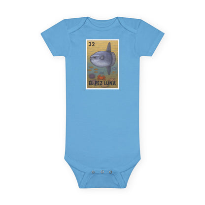 Sunfish Lotería baby cotton onesie image 1