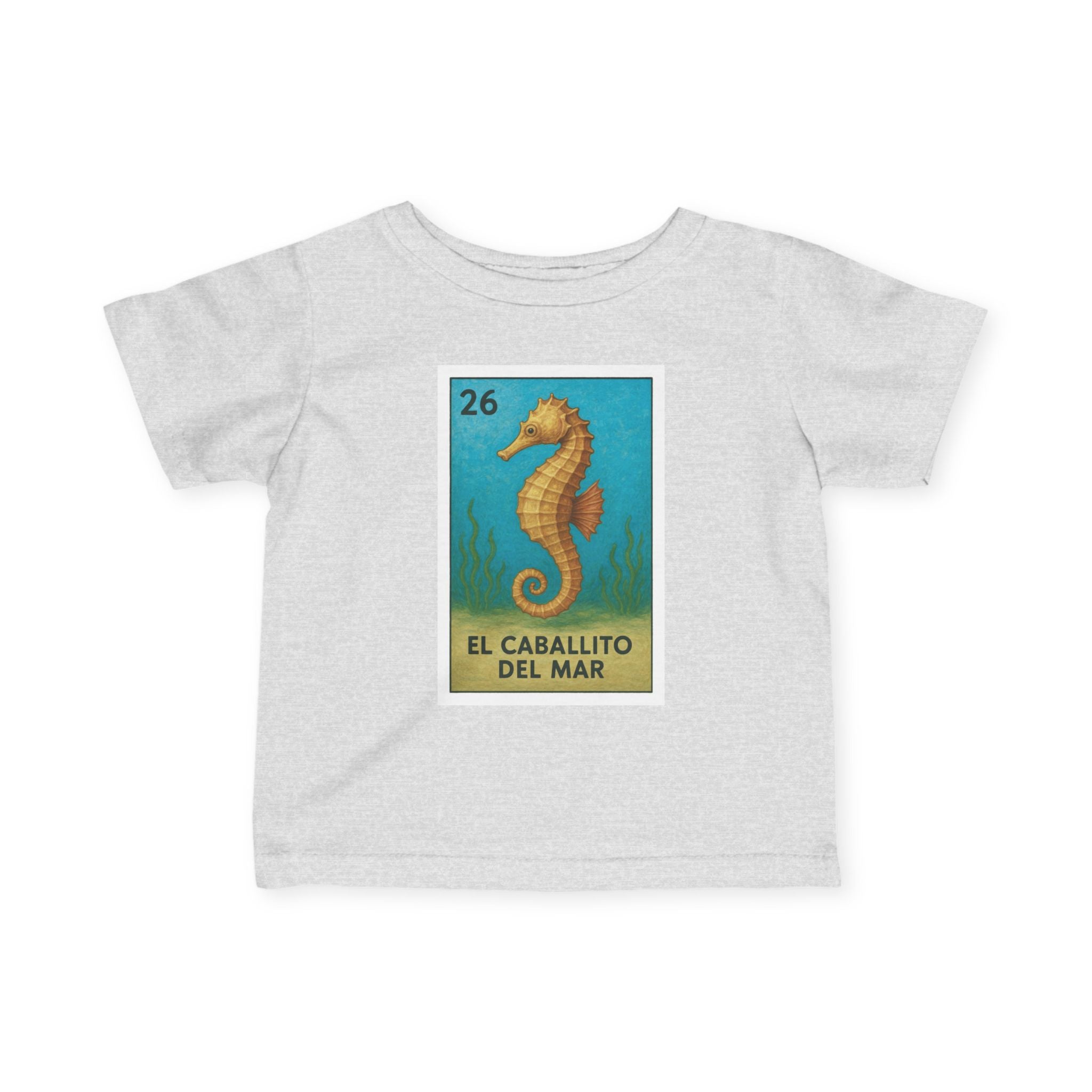 Seahorse Lotería infant cotton t-shirt image 5