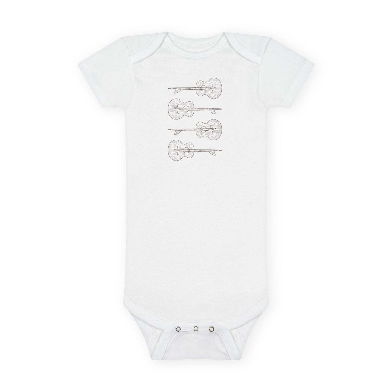 Ventana Santa Cruz Guitar Collab baby cotton onesie image 3