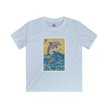 Dolphin Lotería Kids - Soft Style U.S. Cotton T-Shirt (El Delfín)