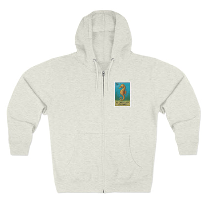 Seahorse Lotería zip fleece hoodie image 2