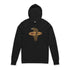Surfing Grizzly Bear by Fabian Lavater cotton hooded long sleeve t-shirt image 4