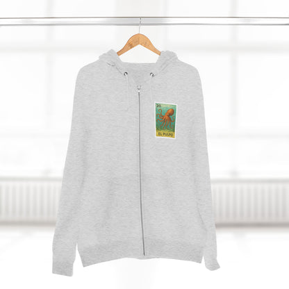 Octopus Lotería zip fleece hoodie image 9