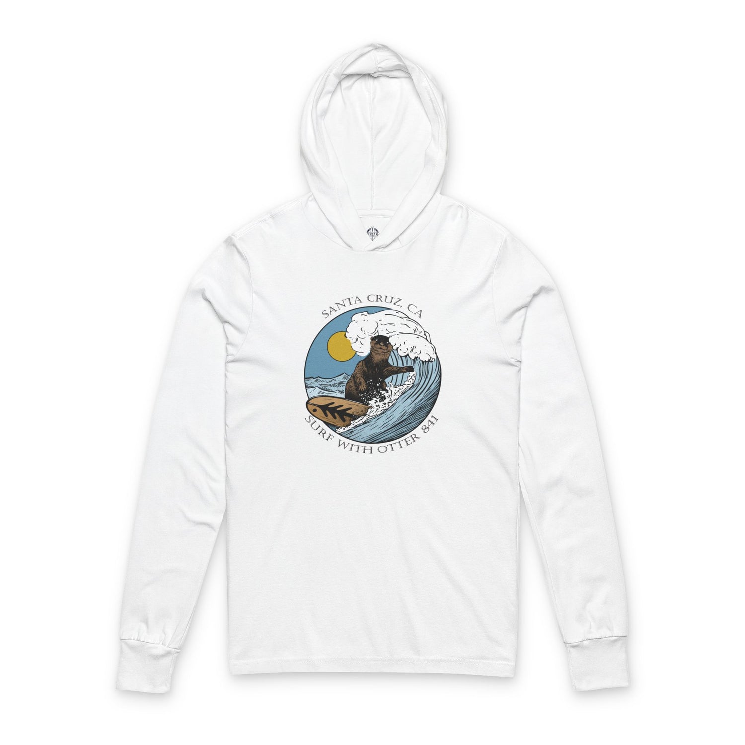 Otter 841 by Thiago Bianchini cotton hooded long sleeve t-shirt image 4