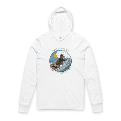 Otter 841 by Thiago Bianchini cotton hooded long sleeve t-shirt image 4