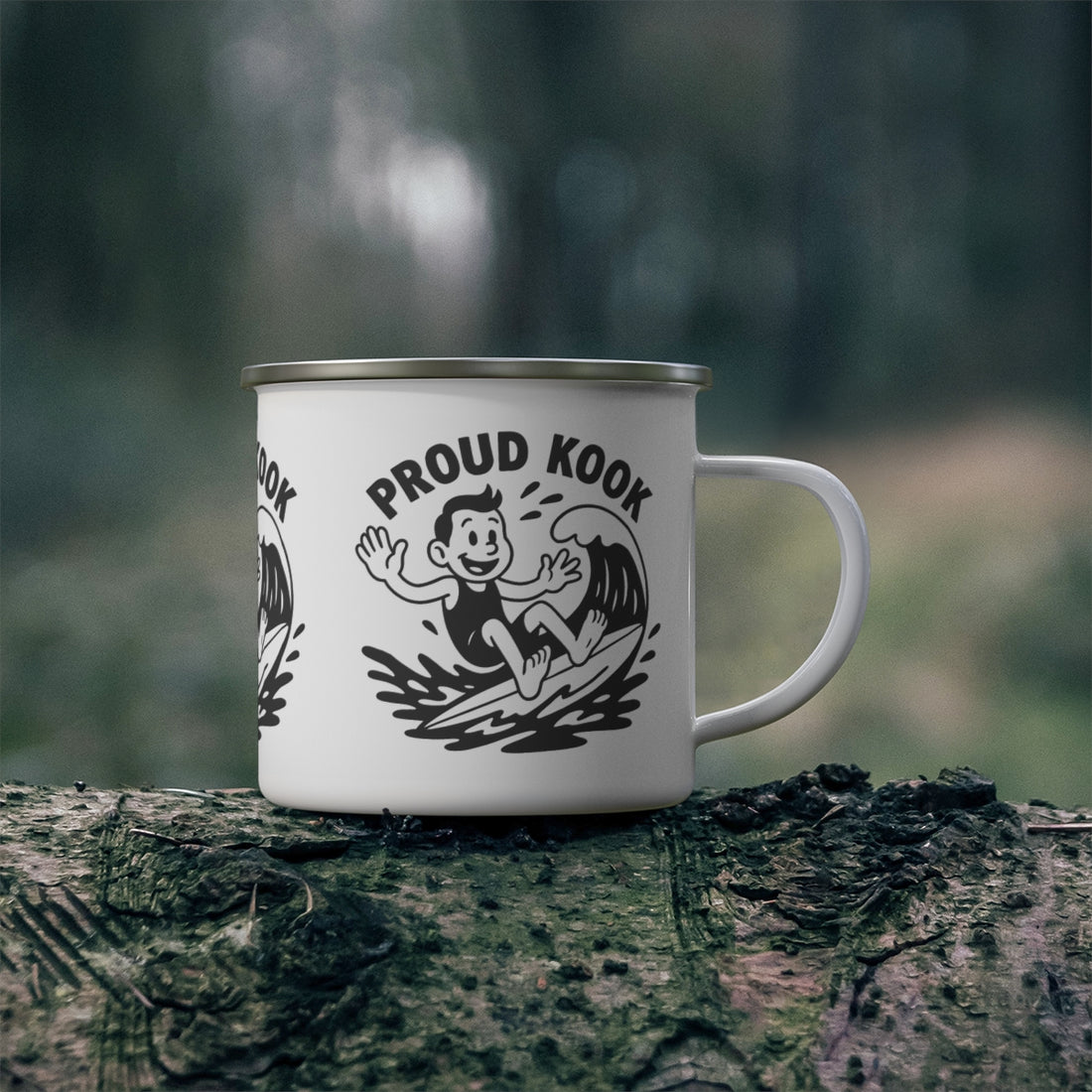 Proud Kook Enamel Camping Mug (12oz - small)