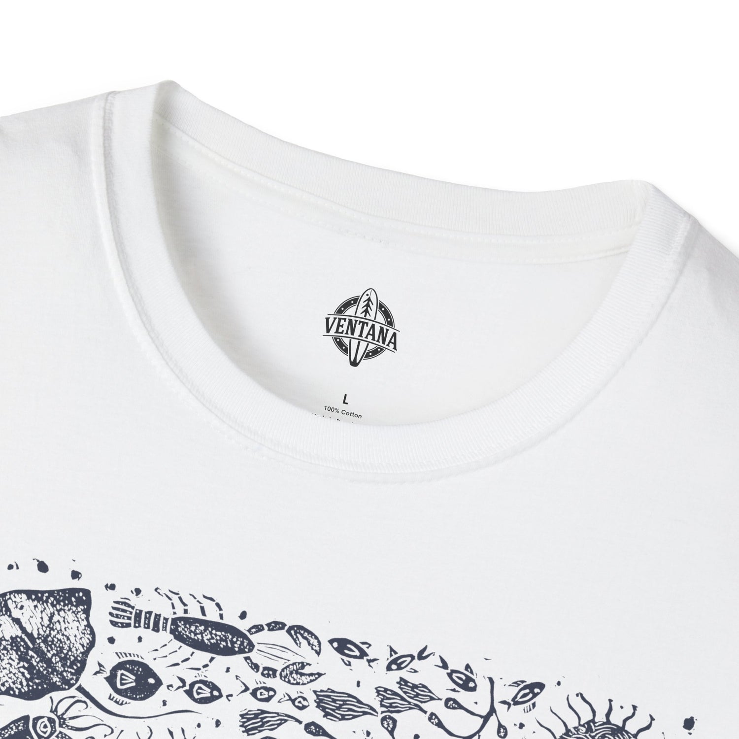 Ventana Marine Life by Lili Arnold cotton t-shirt image 18