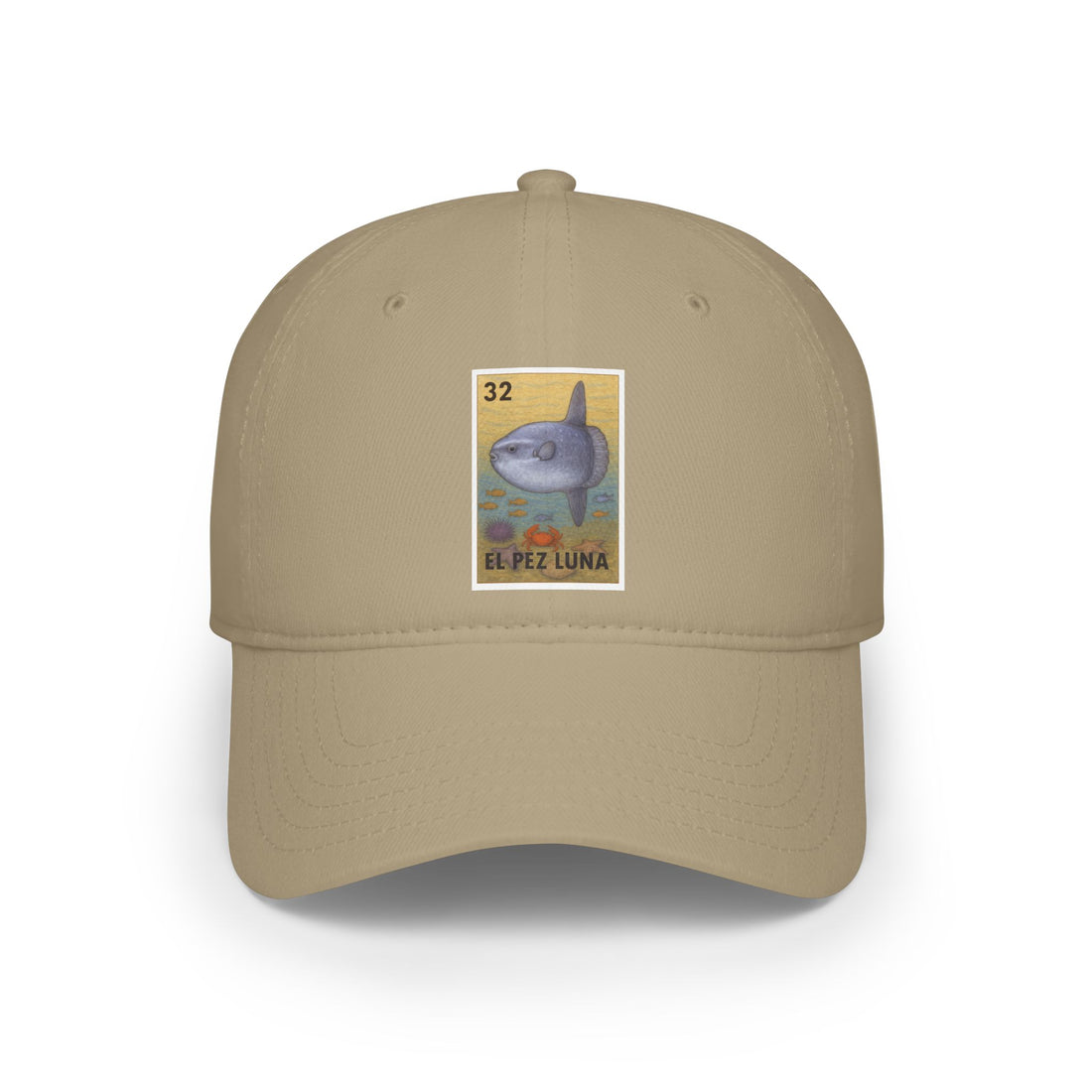 Sunfish Lotería Unisex - 100% Cotton Baseball Cap (El Pez Luna)