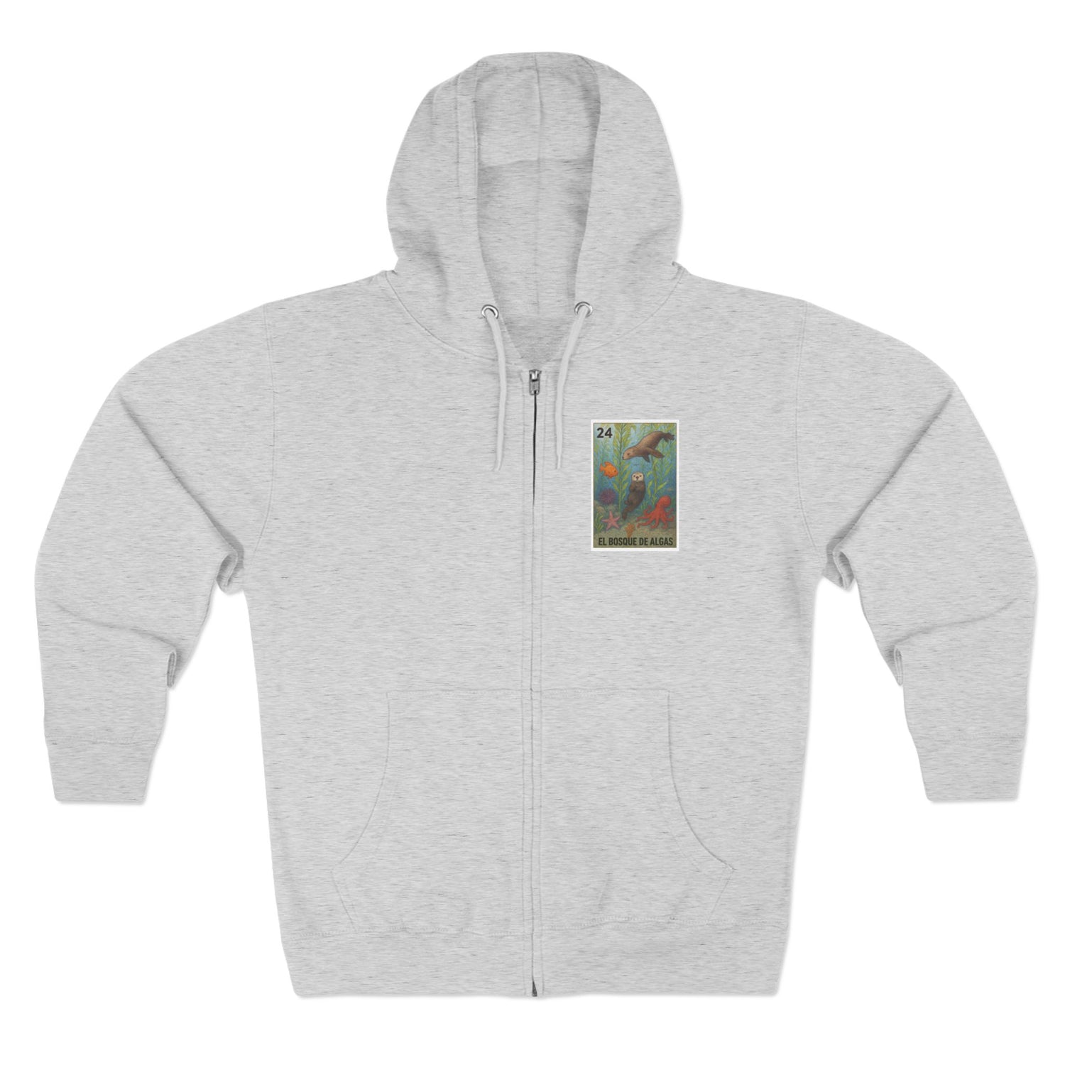 Kelp Forest Lotería zip fleece hoodie image 5