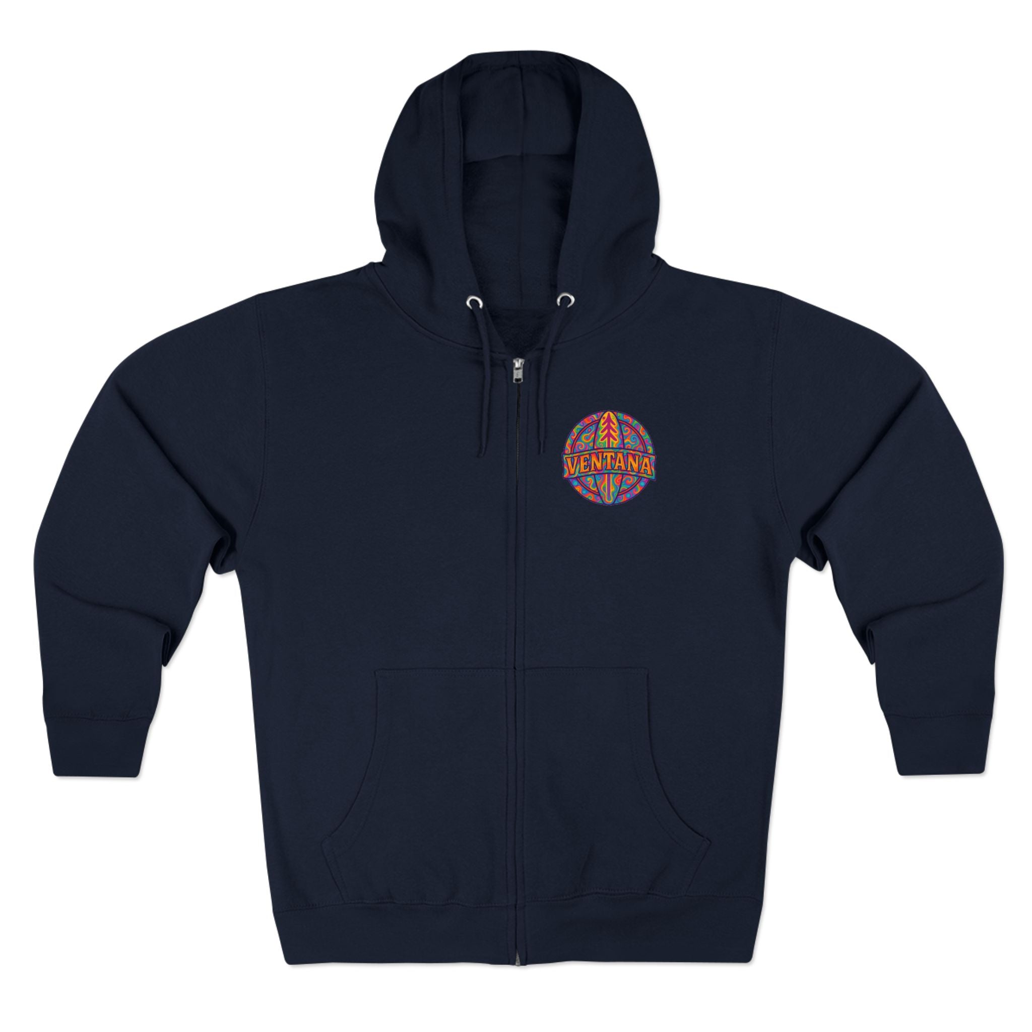 Ventana Psychedelic Treefish Logo zip fleece hoodie image 1