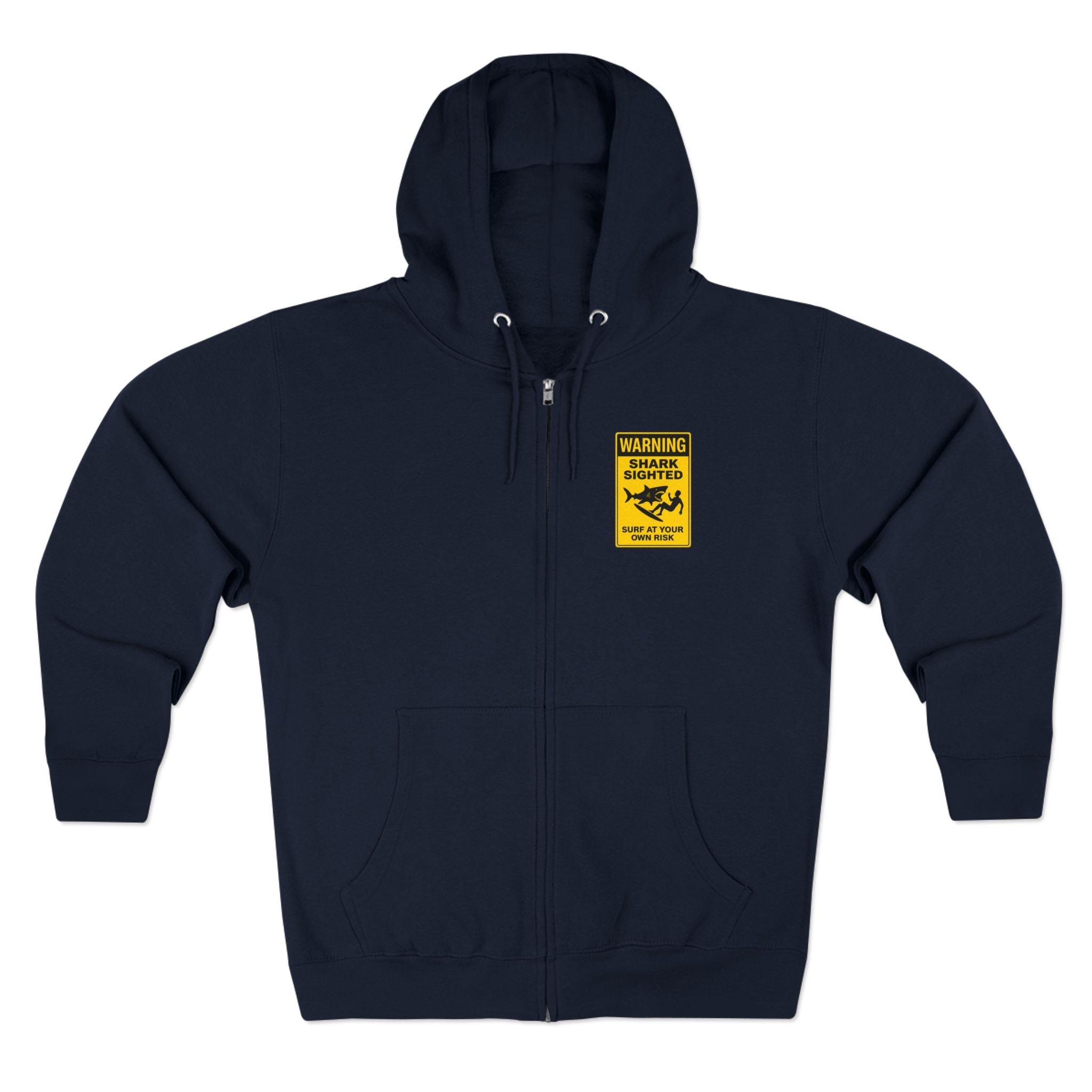 Shark Sighted zip fleece hoodie image 1
