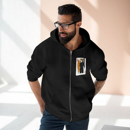 Queen of Hearts Surfer Zip Hoodie
